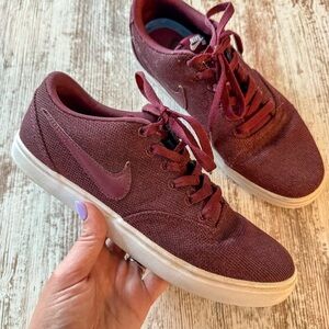 Nike Sb Check Solar CVS Red Maroon Shoes 9.5